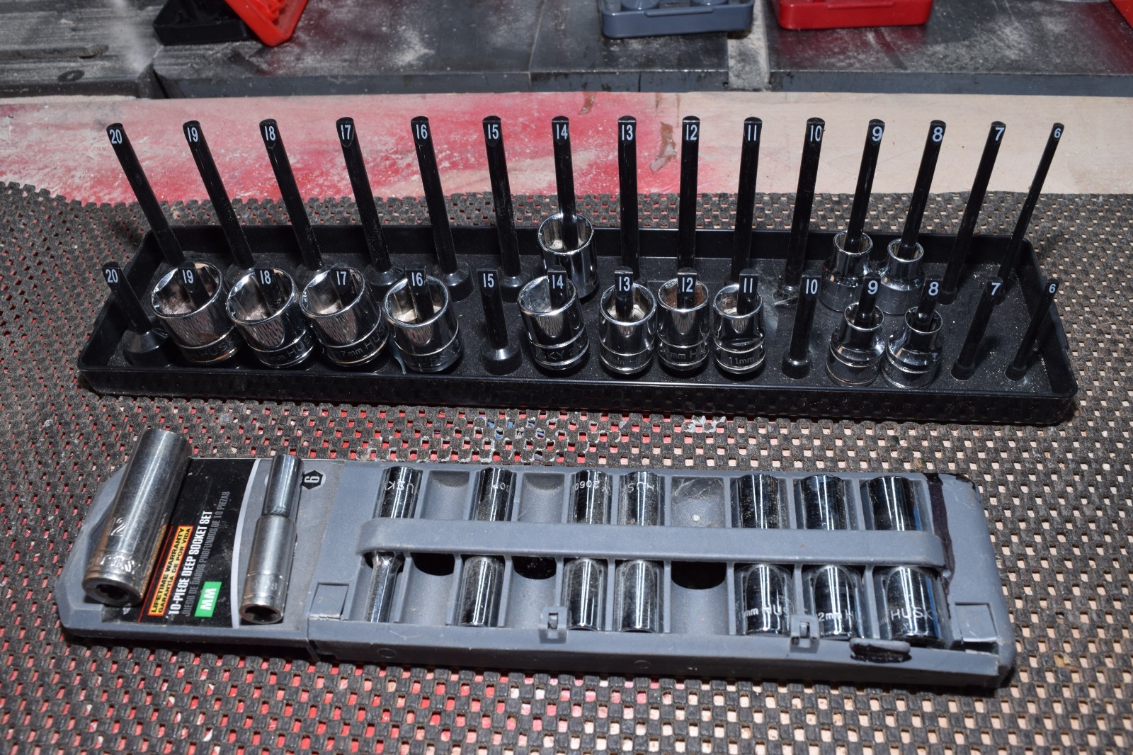 😳LARGE LOT 15LBS🫡 107 Pcs Sockets SAE Metric Drive 6 Point 12 Point Husky 5233