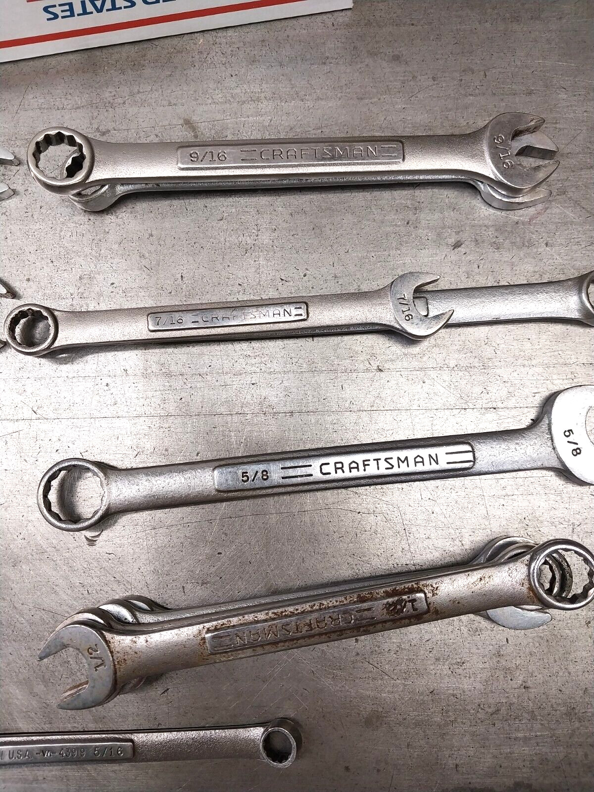 Craftsman imperial wrenches LOT 14 #2380