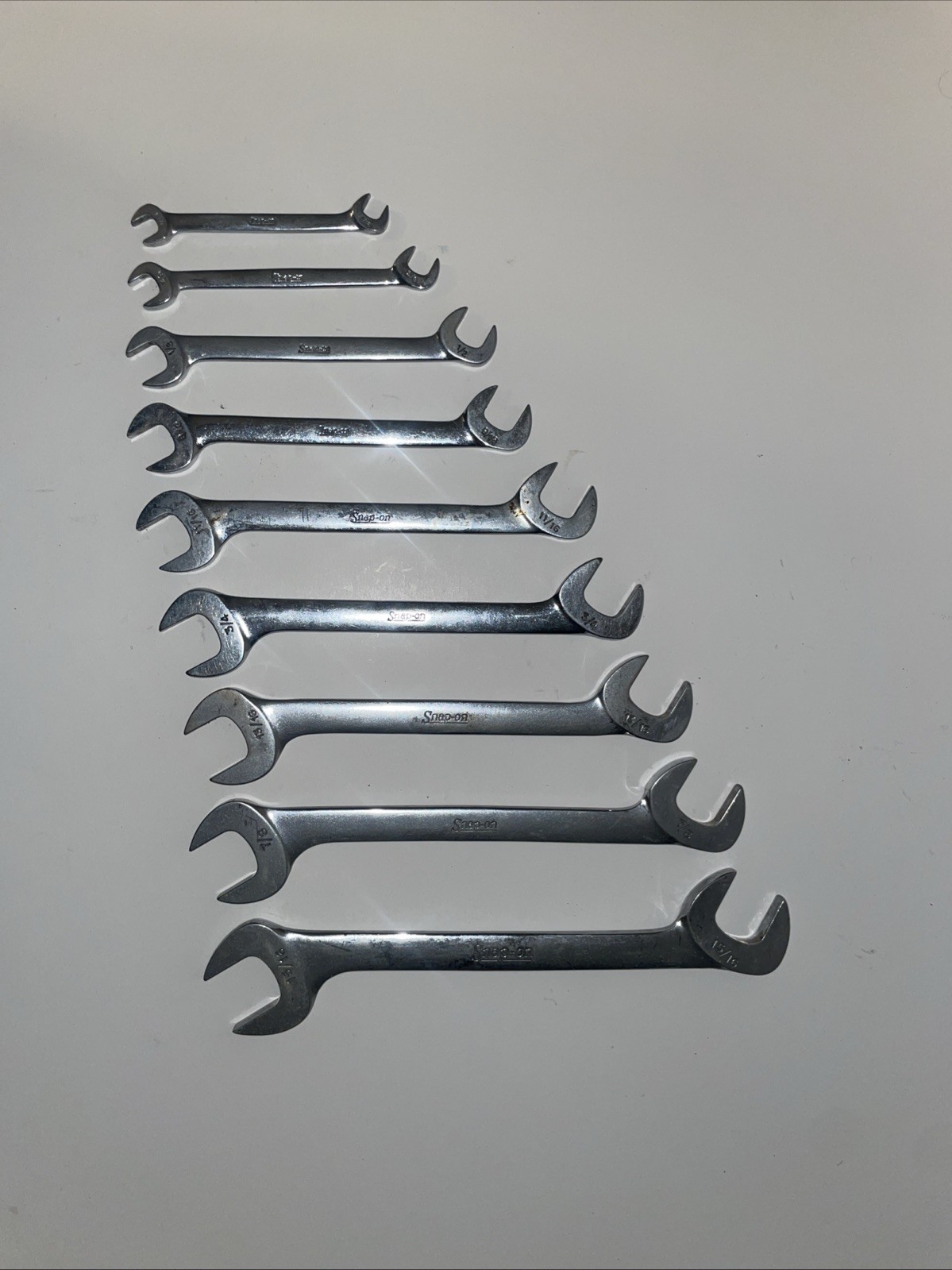 Snap-on Four-way Angle Head Open End Wrench Set VS10-VS30 9 Pieces Set