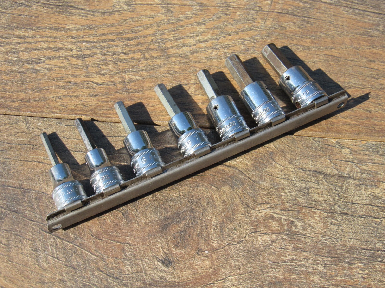 SNAP ON 207FAMY 7 PC METRIC HEX BIT SOCKET SET FAM4 – FAM10 4MM 10MM 207EFAMY