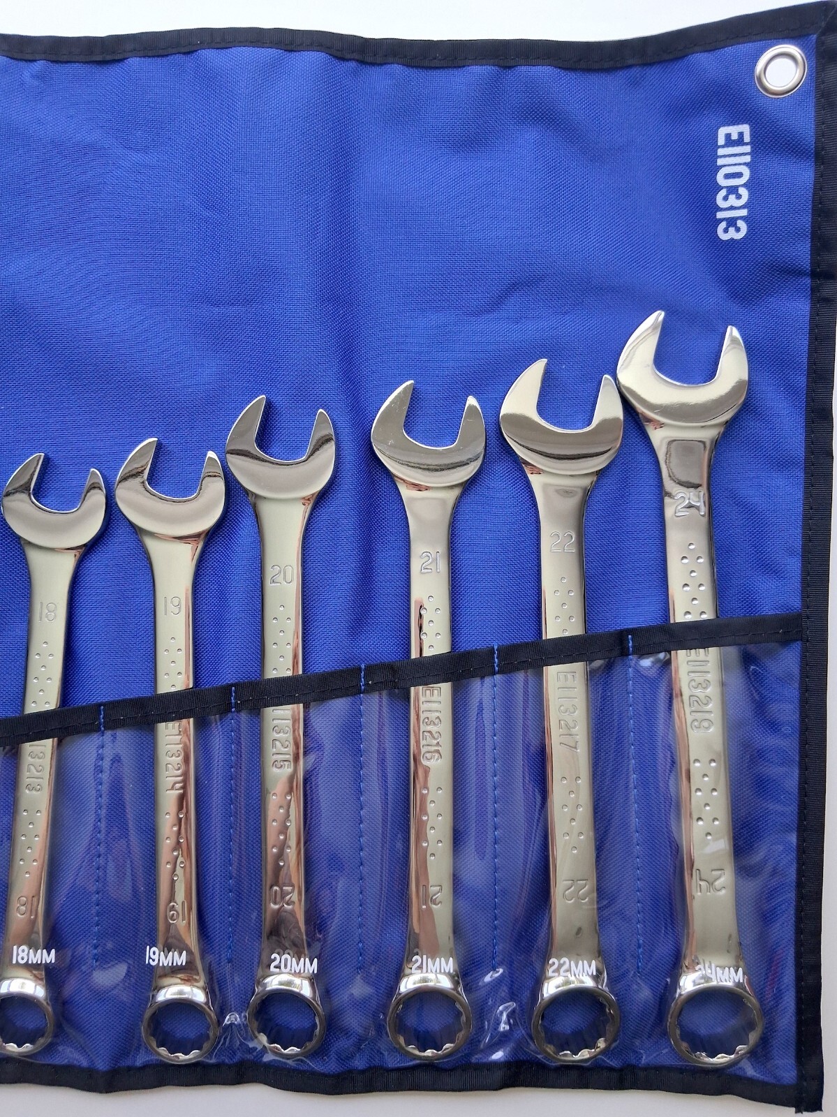 EXPERT 18-piece Combination Wrench Set + Roll Pouch (E110313)
