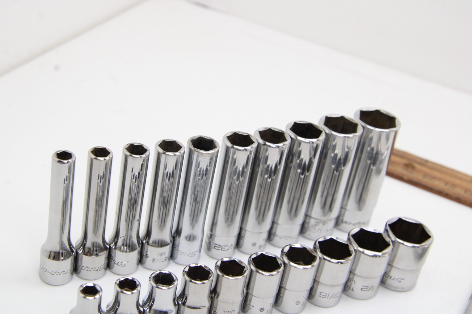 Snap-on 144TMPB 44 Piece 1/4″ Drive 6-Point Metric/ SAE General Service Set USA
