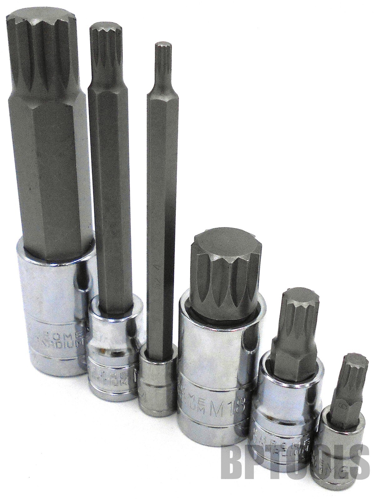 24pc XZN Triple Square Spline Bit Tamper Proof 1/4″ 3/8″ 1/2″ S2 Socket Set