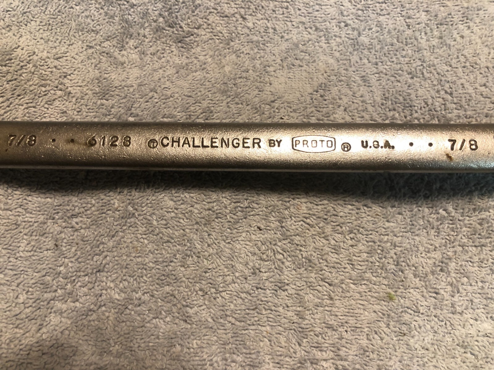 Proto challenger 7/8″ Combination Wrench 12 Point SAE 6128 USA 2 dot