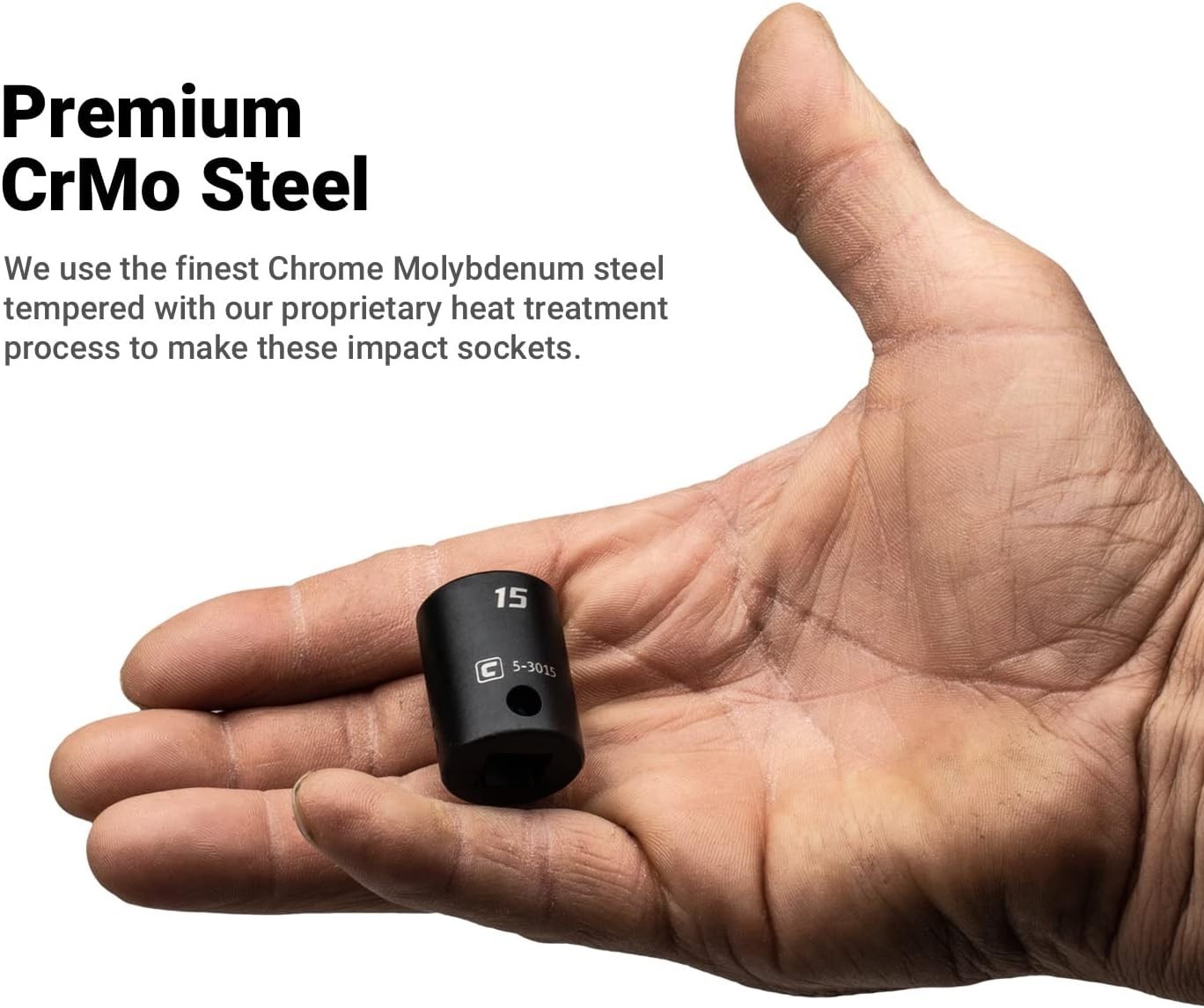 19 mm Impact Socket – 3/8 Drive, Manganese Phosphate Coated Excellence