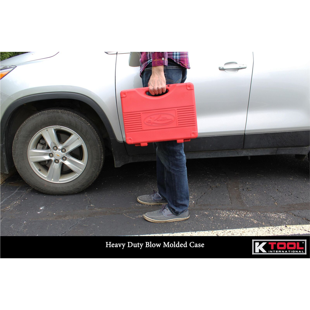 K-Tool 33202 1/2″ Drive SAE Deep Impact Socket Set 19pc, Heat Treated Steel