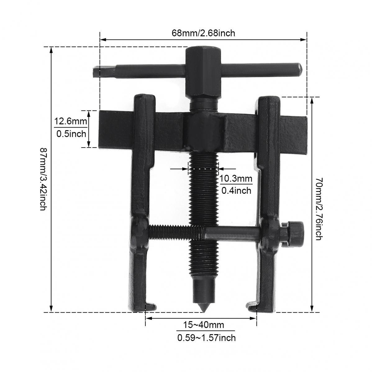 Adjustable 2-Jaw Gear Puller Motorcycle Car Auto Removal Tool for Gears Pulley