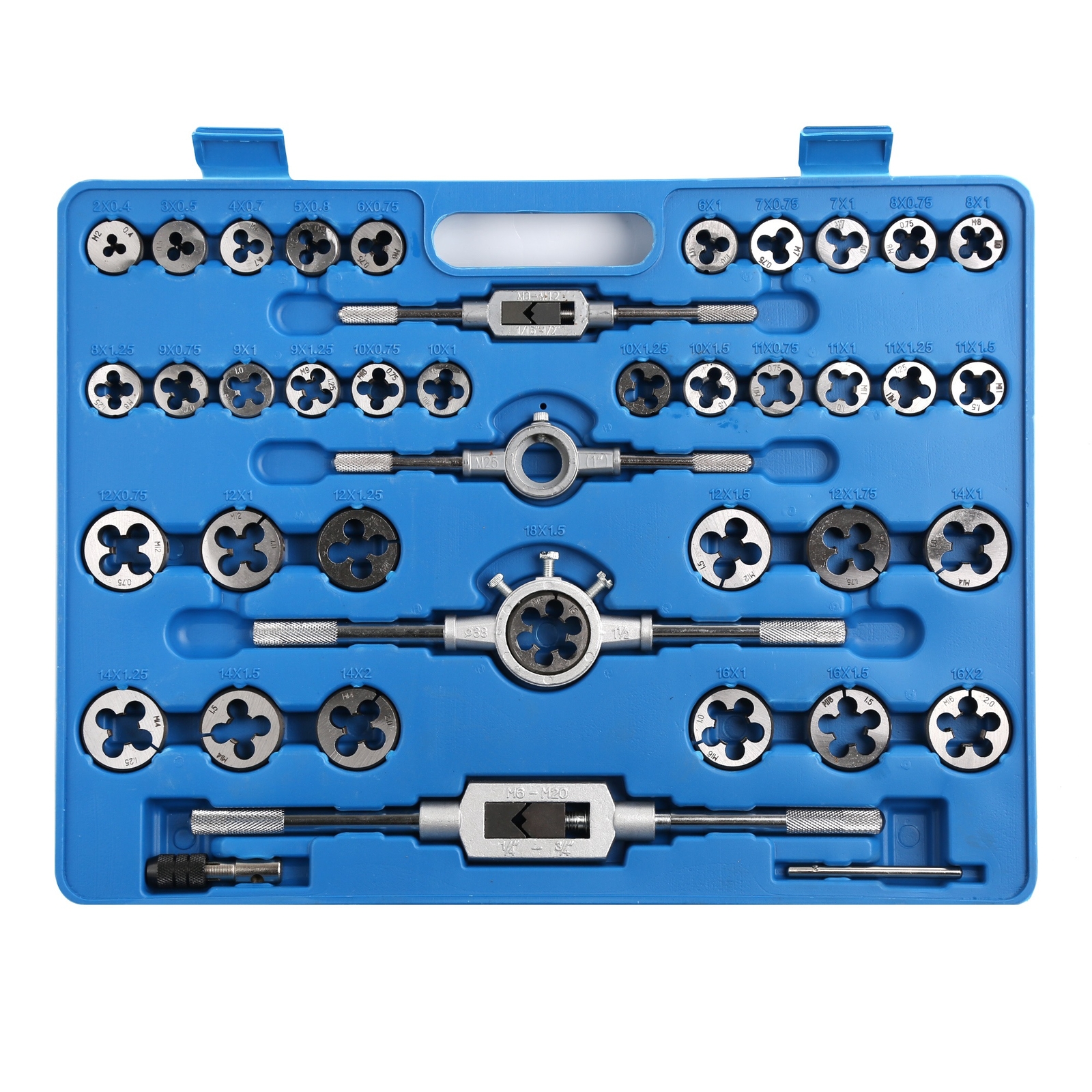 110pc Combination Tap and Die Screw Extractor Remove Set Alloy Steel Metric Tool