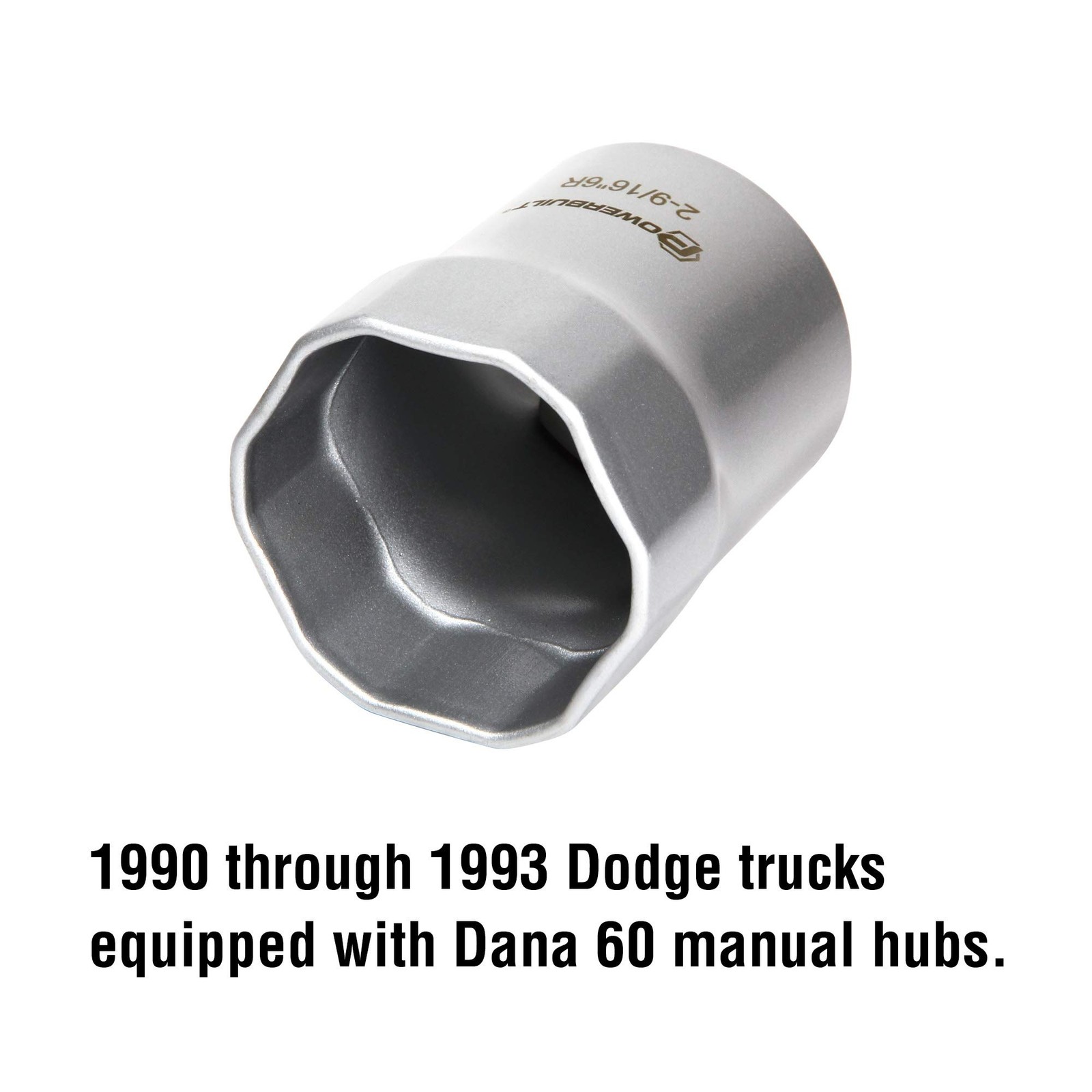 Powerbuilt 2-9/16 Inch Rounded Wheel Bearing Lock 2-9/16″ Hex, Silver