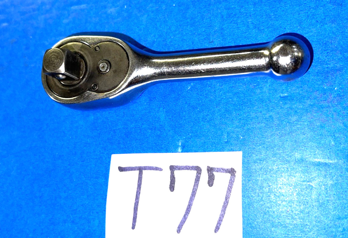 SNAP-ON TOOLS 3/8 DRIVE STUBBY HANDLE RATCHET F710BK INCLUDES SHIPPING IN THE US