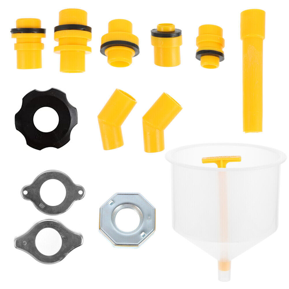 Radiator Coolant Filling Funnel Kit Spill Proof Cooling Fluid Bleeder Adapters