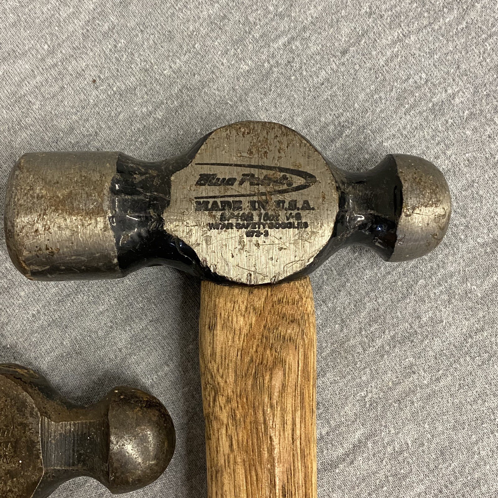 Vintage Blue Point Ball Peen Hammers BP 16 oz, 12oz, 4oz