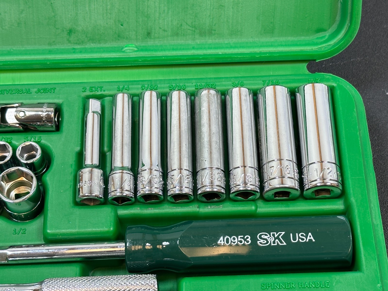 🇺🇸 NEW SK Tools USA 21pc 1/4” Drive SAE 3/16-1/2″ Socket Driver Service Set