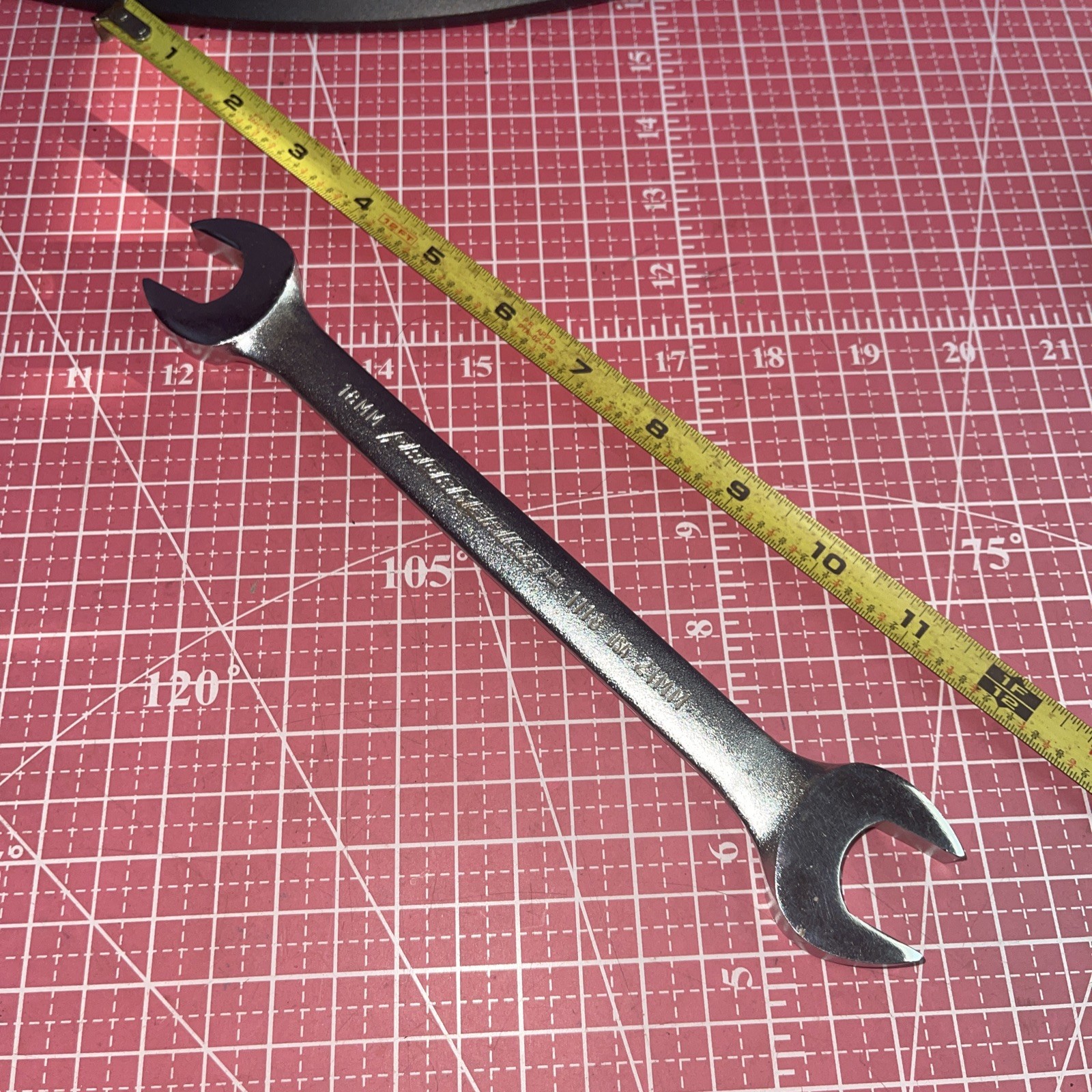 Proamerica USA 1118 18 X 21 MM Metric Open End Wrench 18MM 21MM Vintage