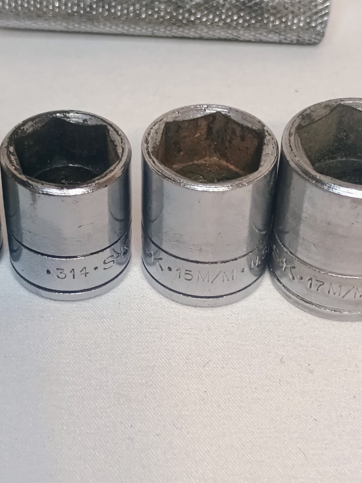 SK S-K Tools 3/8” Drive Ratchet With 7,8,9,10,11,12,13,14,15,17 mm Sockets