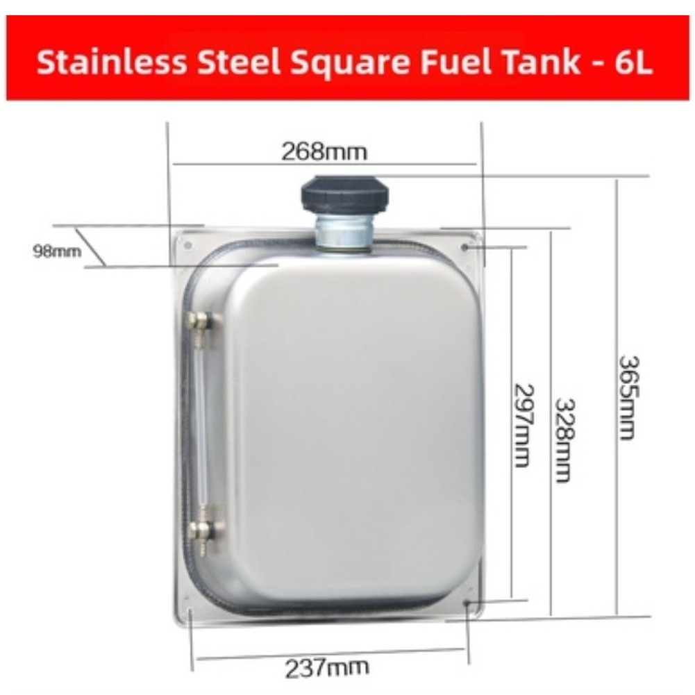 For Outdoor Storage 6L Fuel Tank Lockable Fuel Canister Anti Theft Feature
