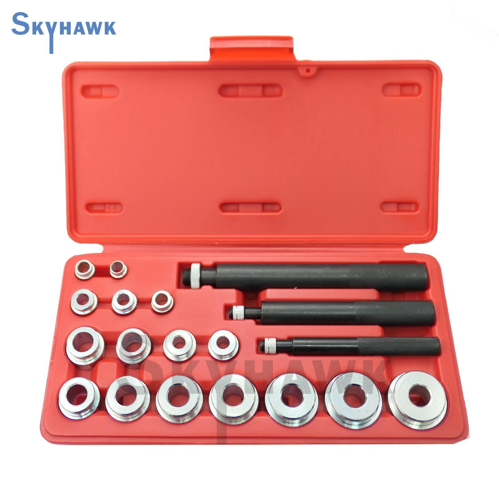 Bearing Race & Bushing Collar Seal Driver Tool Kit w/ 3/8″~1-3/8″ Adapters