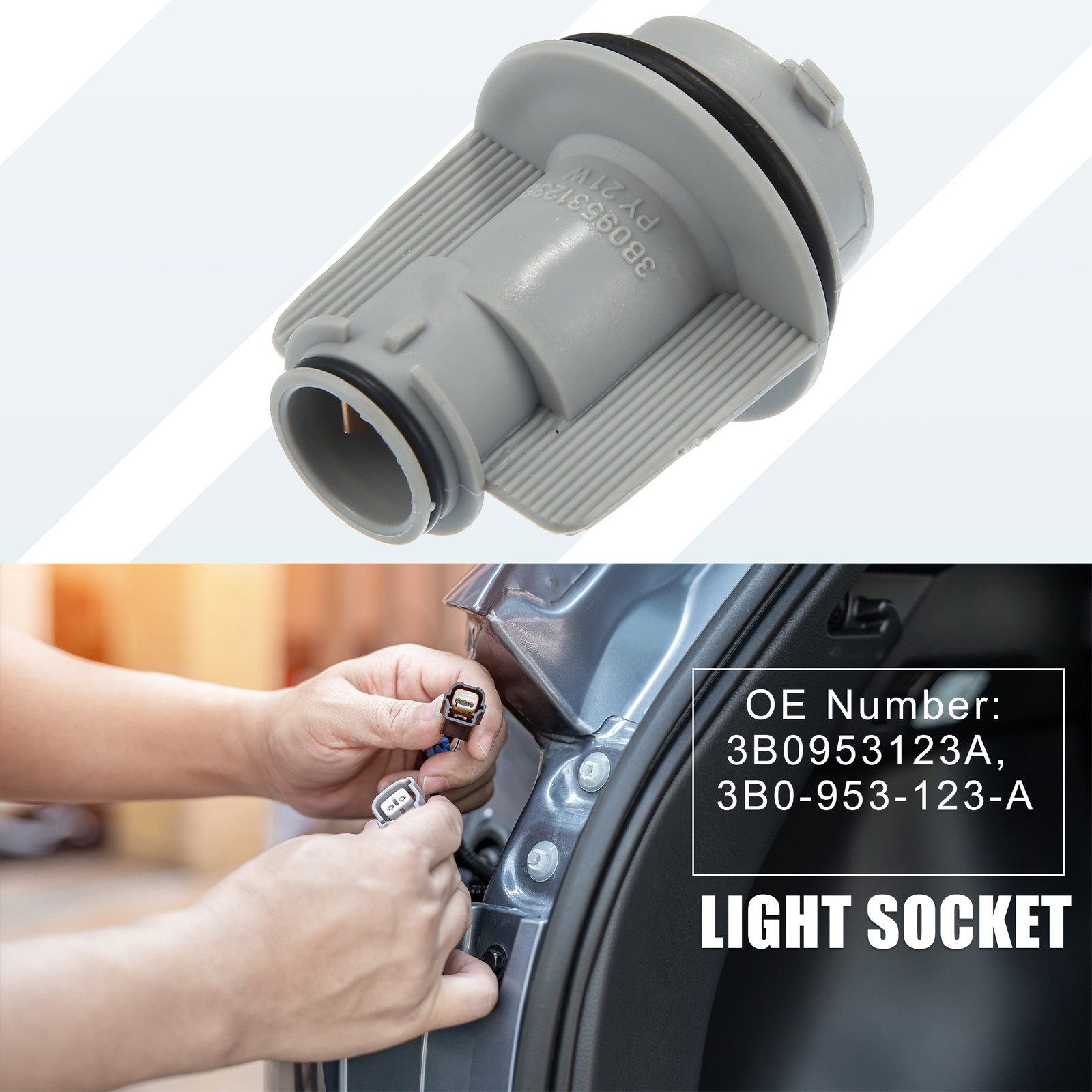 Turn Signal Light Bulb Socket Holder 3B0953123A for VW Passat Sedan/SW 1998-2001