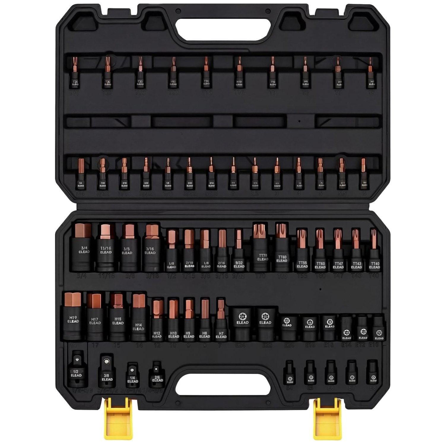 66-Piece Torx & Hex Bit Socket Set for Automotive