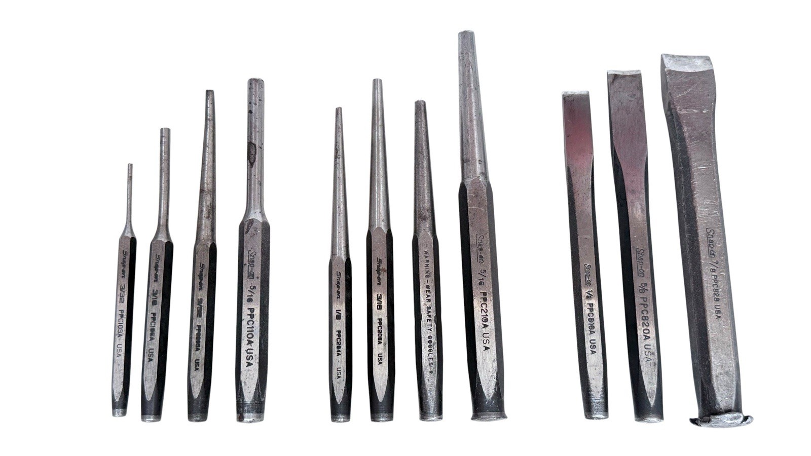 Snap-On Punch & Chisel Set 11 Pieces PPC