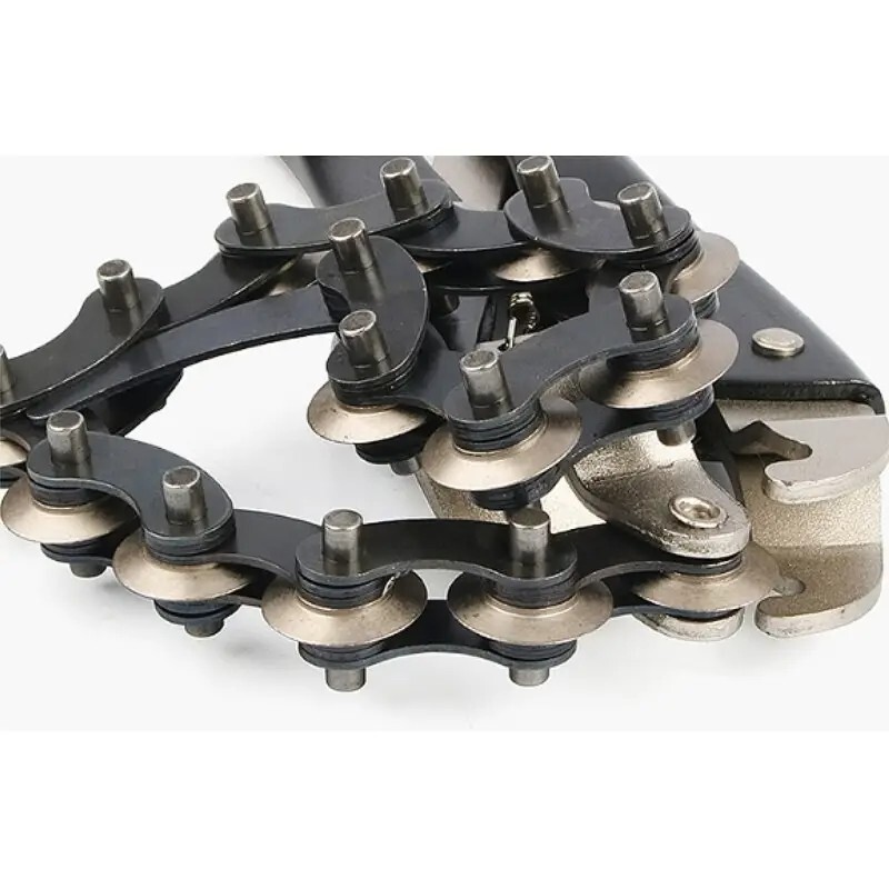 Car exhaust pipe cutter, heavy-duty multi-wheel chain gripper