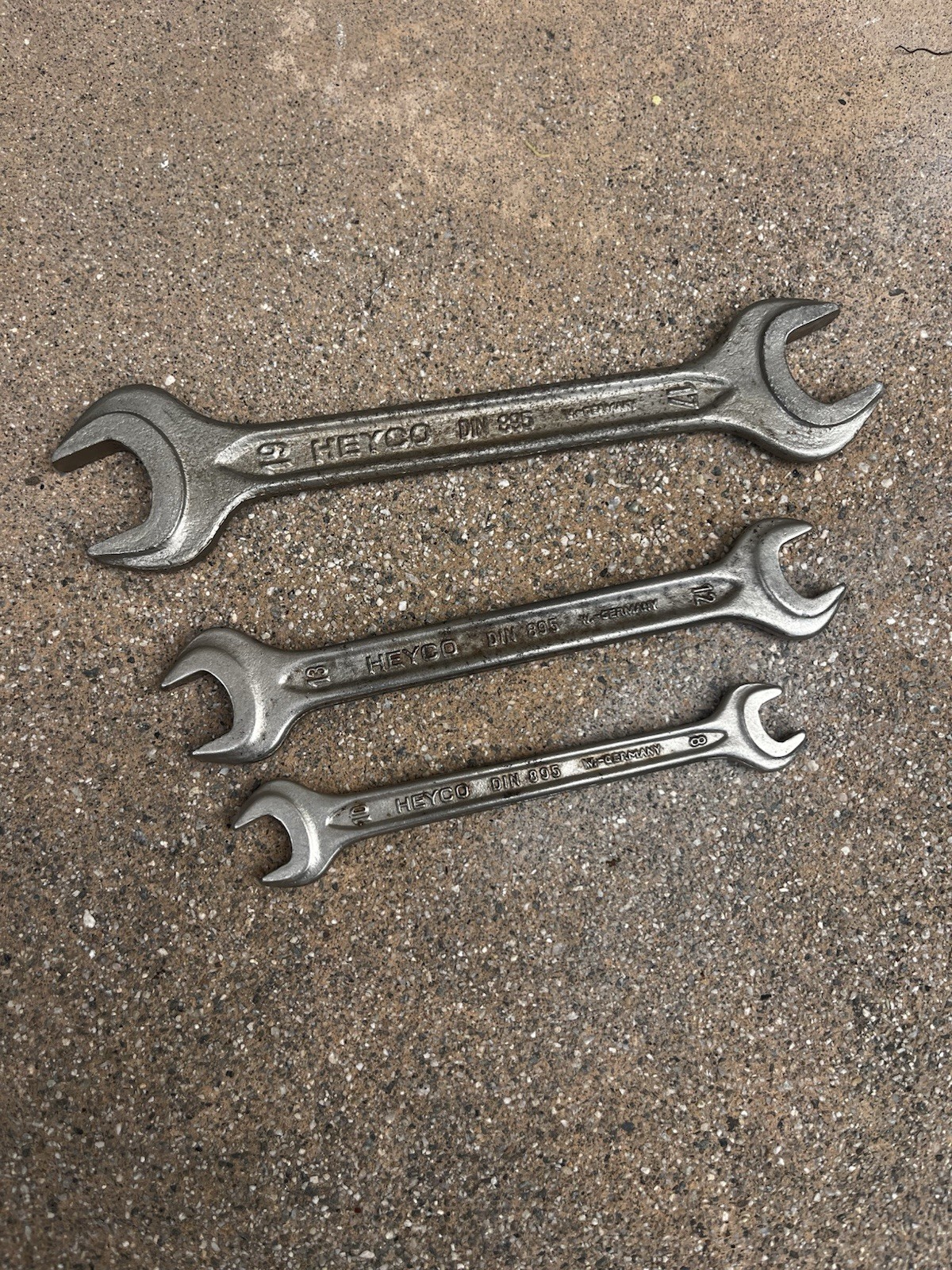 BMW Heyco open end factory wench set. made in West Germany 8-10,12-13,17-19mm