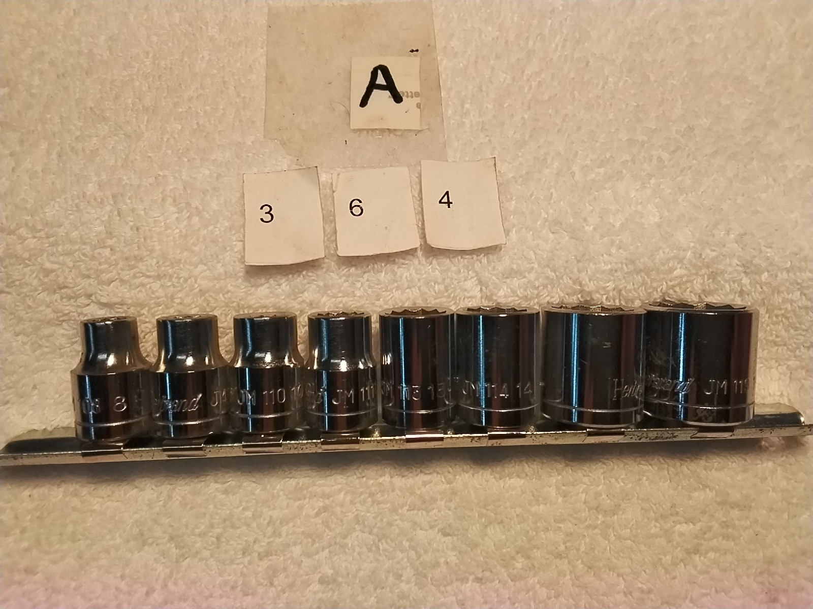 8PC HERBRAND 3/8″ DRIVE SOCKET SET 12PT METRIC USA 🇺🇸