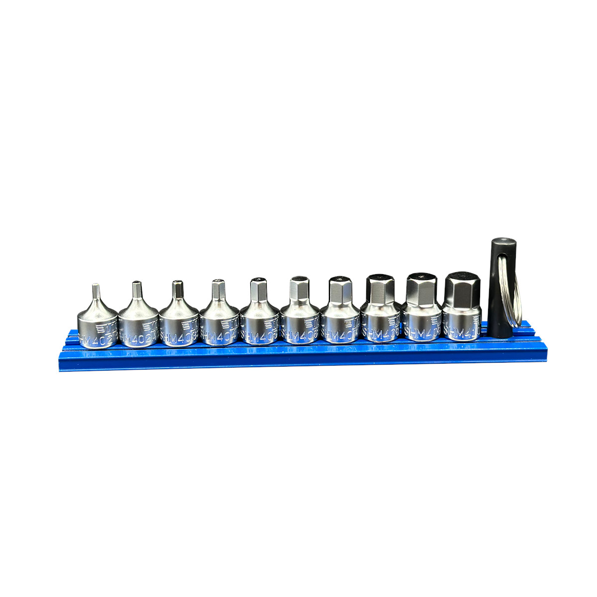 VIM SHM400A 10 PC. STUBBY HEX METRIC DRIVER SET WITH MAGRAIL