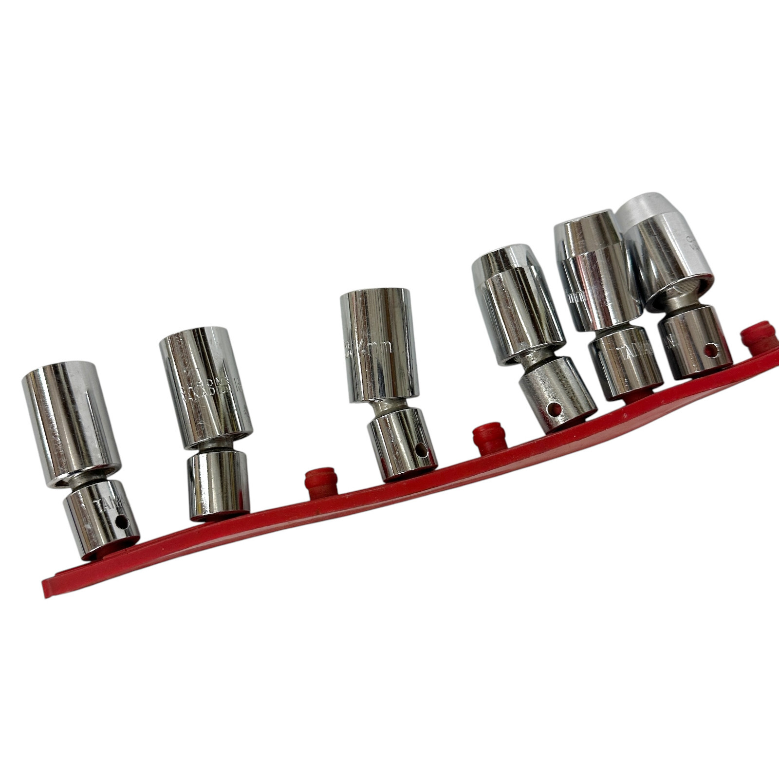 Chrome Vanadium Magnetic Swivel Socket Set, 10, 11, 13, 14, 16, 17 mm, 6 Pcs