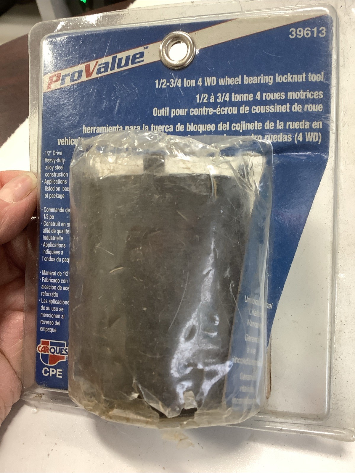 PROVALUE 39613 1/2-3/4 TON 4WD WHEEL BEARING LOCKNUT TOOL UPC: 79639739613