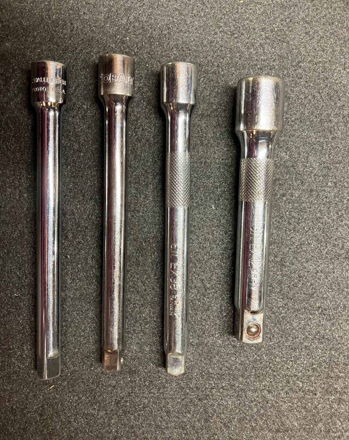 (e) 4 Piece Drive Extension Set (Kobalt & Proto Included)