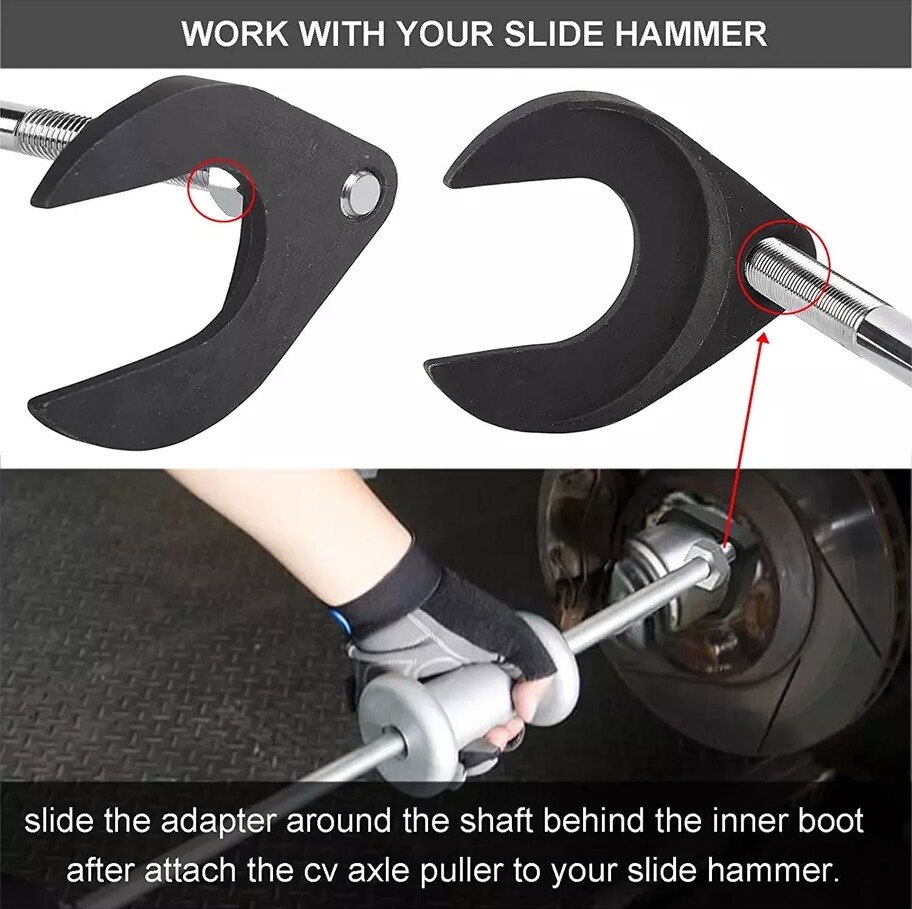 CV Joint Puller Slide Hammer Adapter Front Wheel Drive Axle Removal Tool -1040