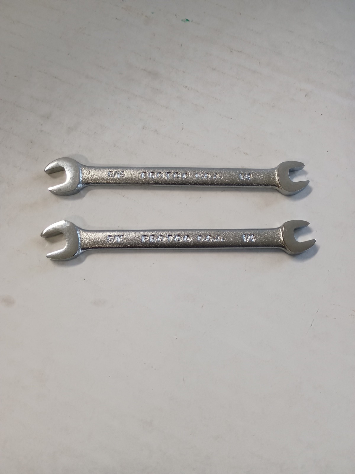 1/4″ , 5/16″ Combination Wrench Proto Professional SAE Satin J3018 Lot of 2 USA