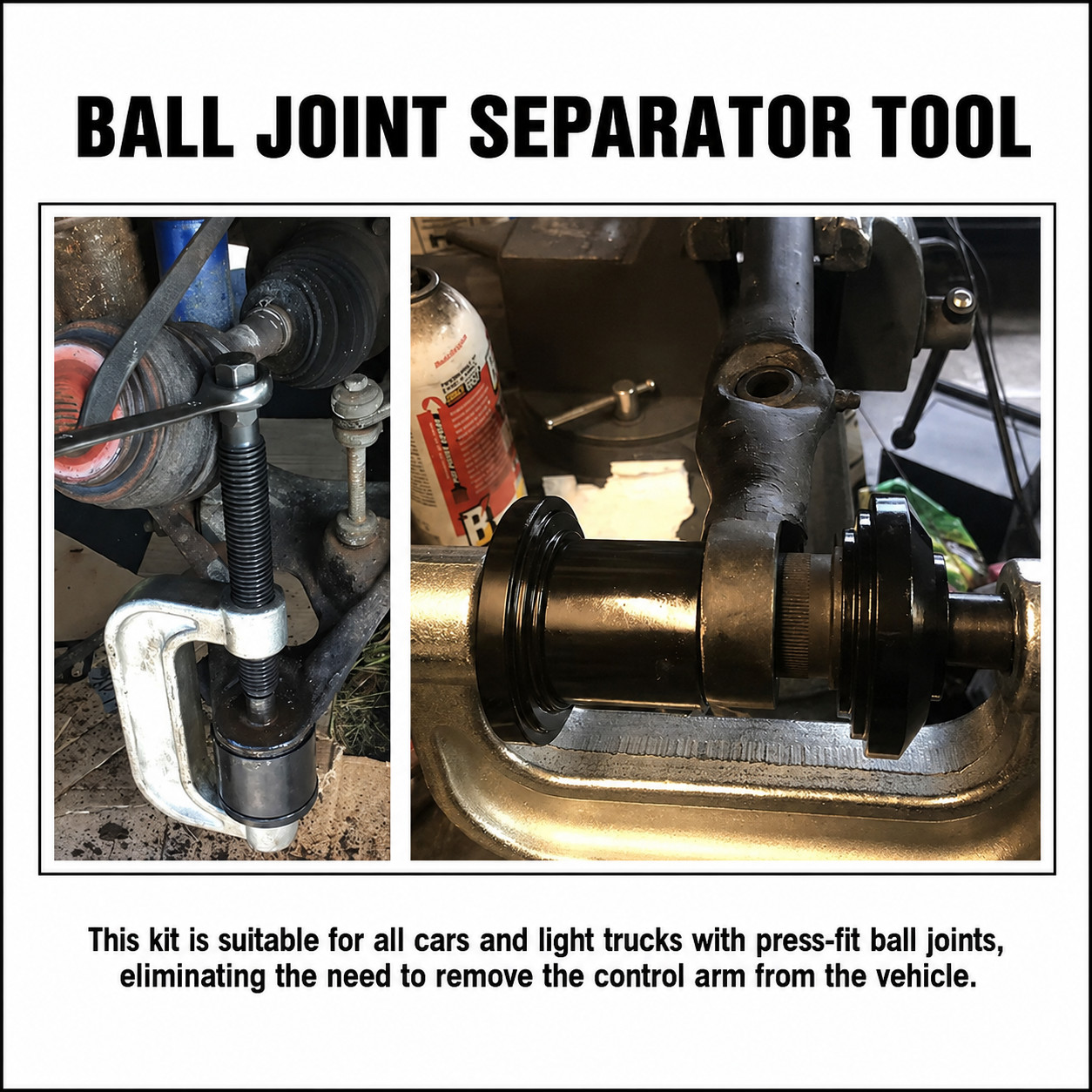 10 pcs Ball Joint Press & U Joint Removal Tool Kit with 4* 4 Adapters 2WD / 4WD