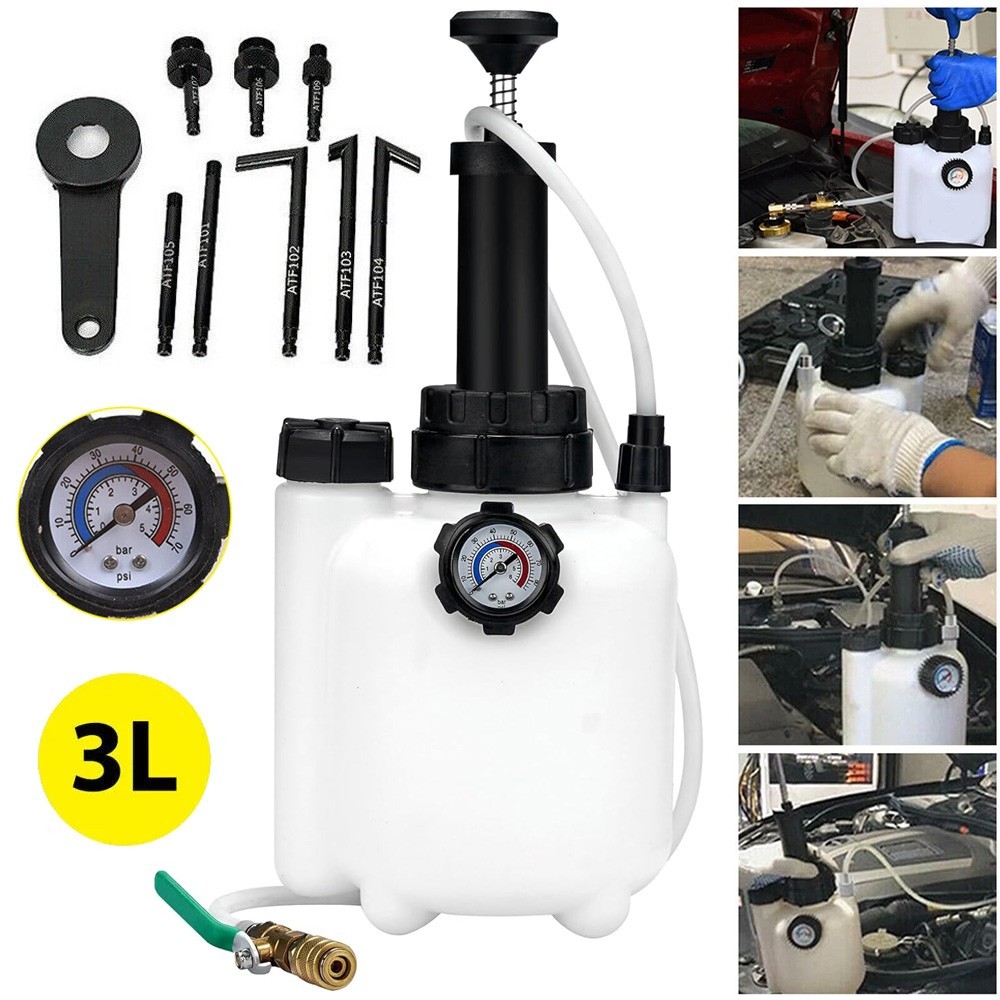 ATF Fluid Exchange Tool Kit, 3L Manual Transmission Pump for Auto Service