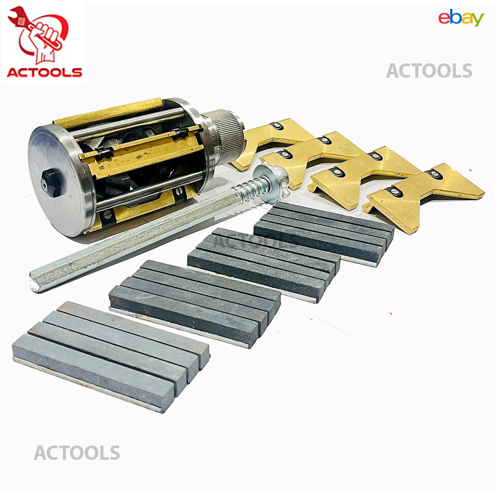 NEW Cylinder Engine Hone Kit 3 1/2″ To 6 1/2″ Honing Machine + Hone Stones 4 Set