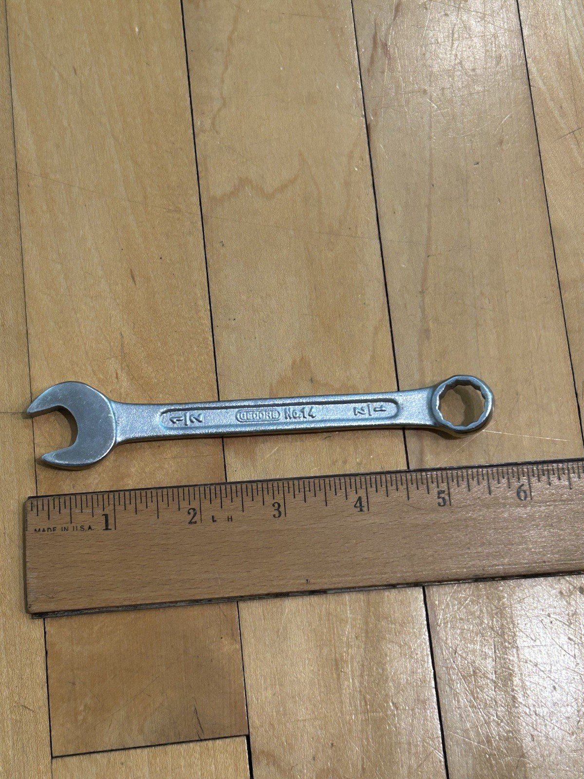 Gedore No. 14 Combination Wrench, 1/2″ DRIVE, 12 POINT, 5-1/2″ long – India Made