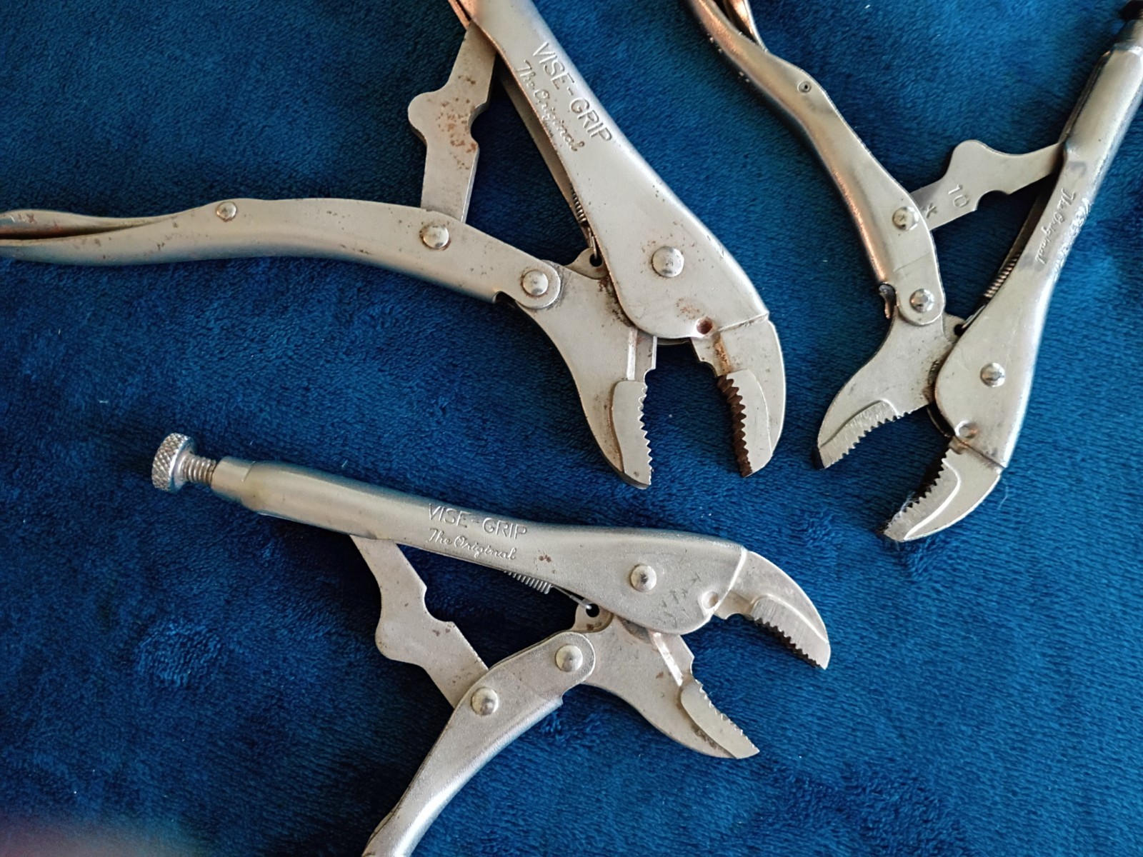 Irwin Vice-Grip Locking Pliers Set 10WR, 7CR and 7WR Curved Jaws.