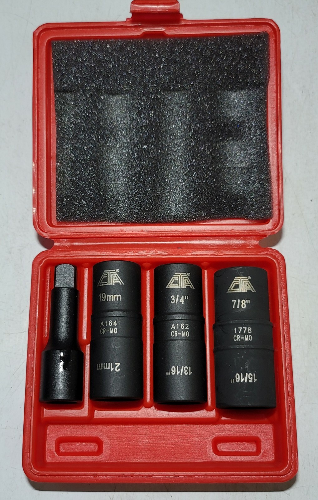 CTA 4pc SAE/ Metric Specialty Flip Lug Nut Socket Set w/case #1190