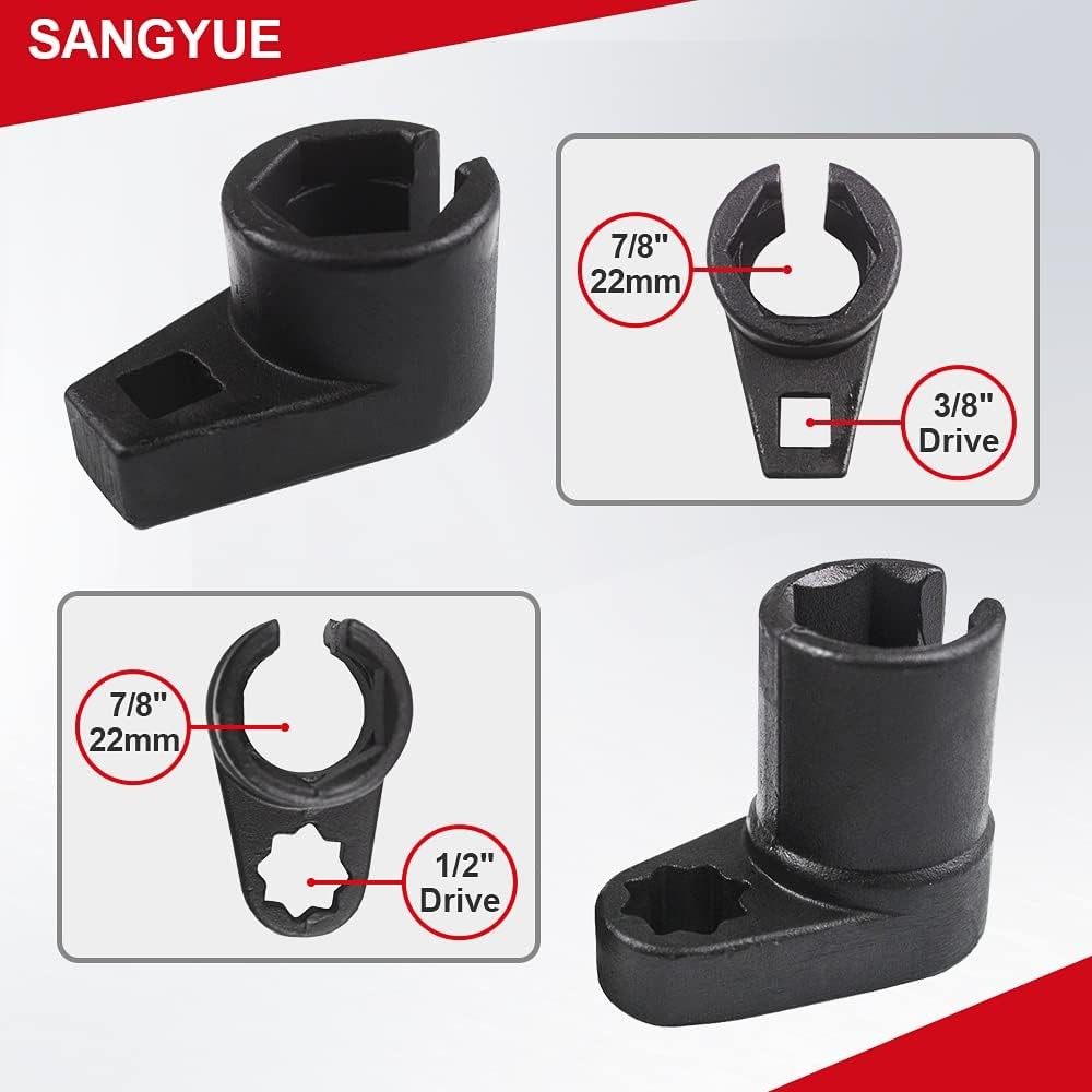 «Oxygen Sensor Socket Wrench Kit, 5pcs Thread Chaser & 02 Sensor Remover Tool»