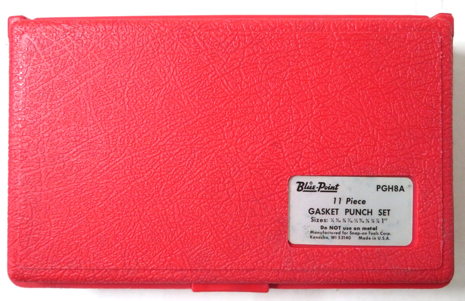 Blue-Point by Snap-On PGH8A 11-Piece Gasket Punch Set SAE Red Molded Case – USA