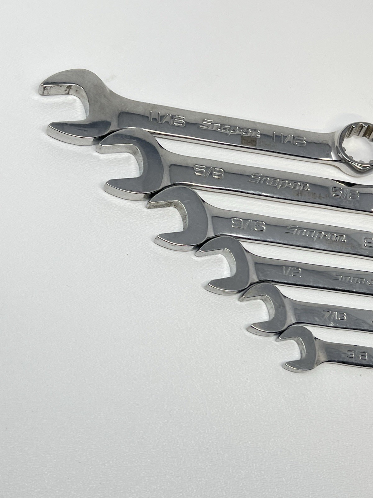 Snap On Tools Spline Wrench Set 3/8” – 11/16″ Aviation Short Combo Wrenches
