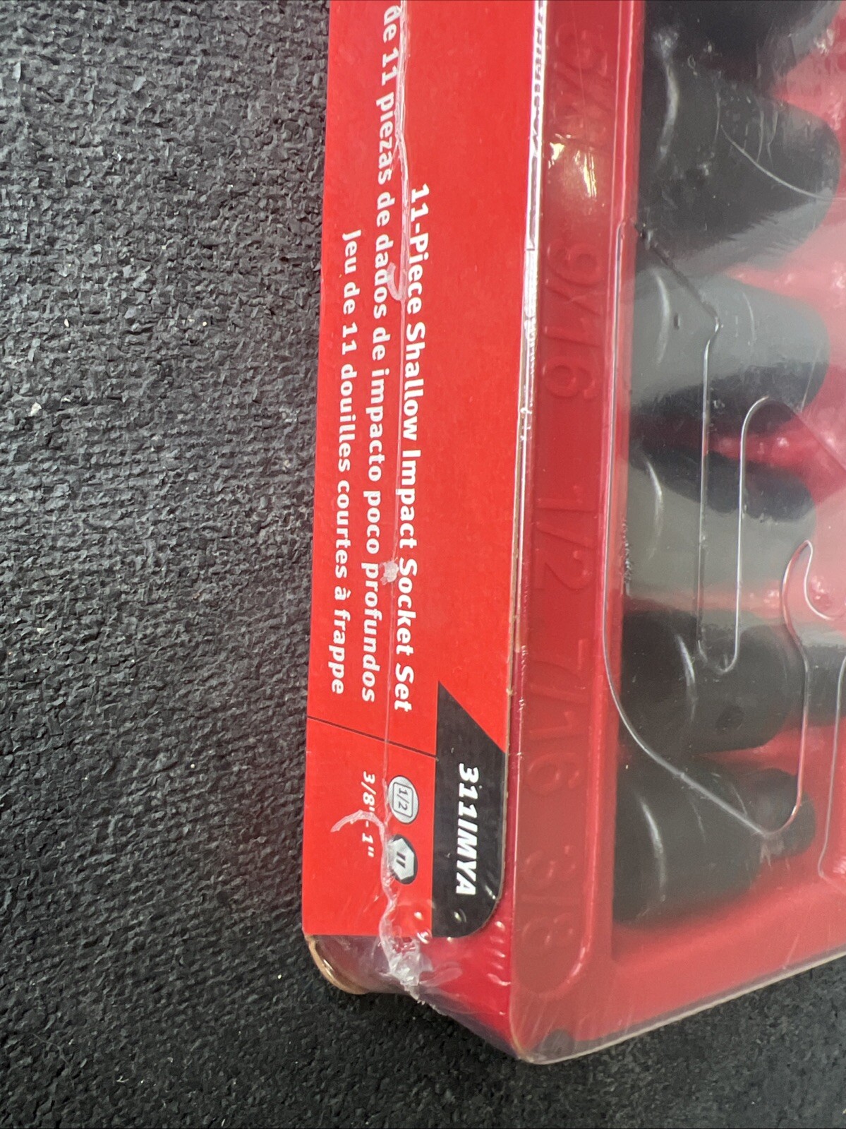 For Snap-on 1/2″ drive 3/8″ – 1″ 6-point Shallo Impact Socket Set 311IMYA SEALED