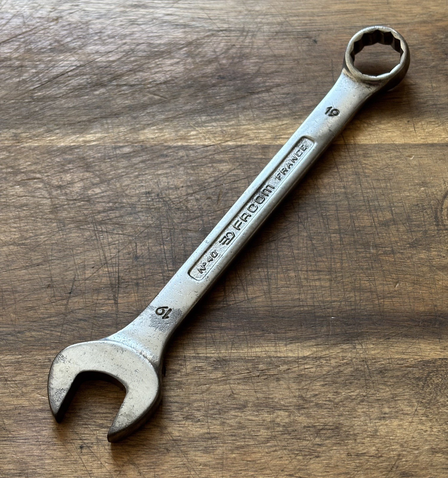 FACOM No40 Series – 19mm metric – Combination Spanner, Quality Made In France
