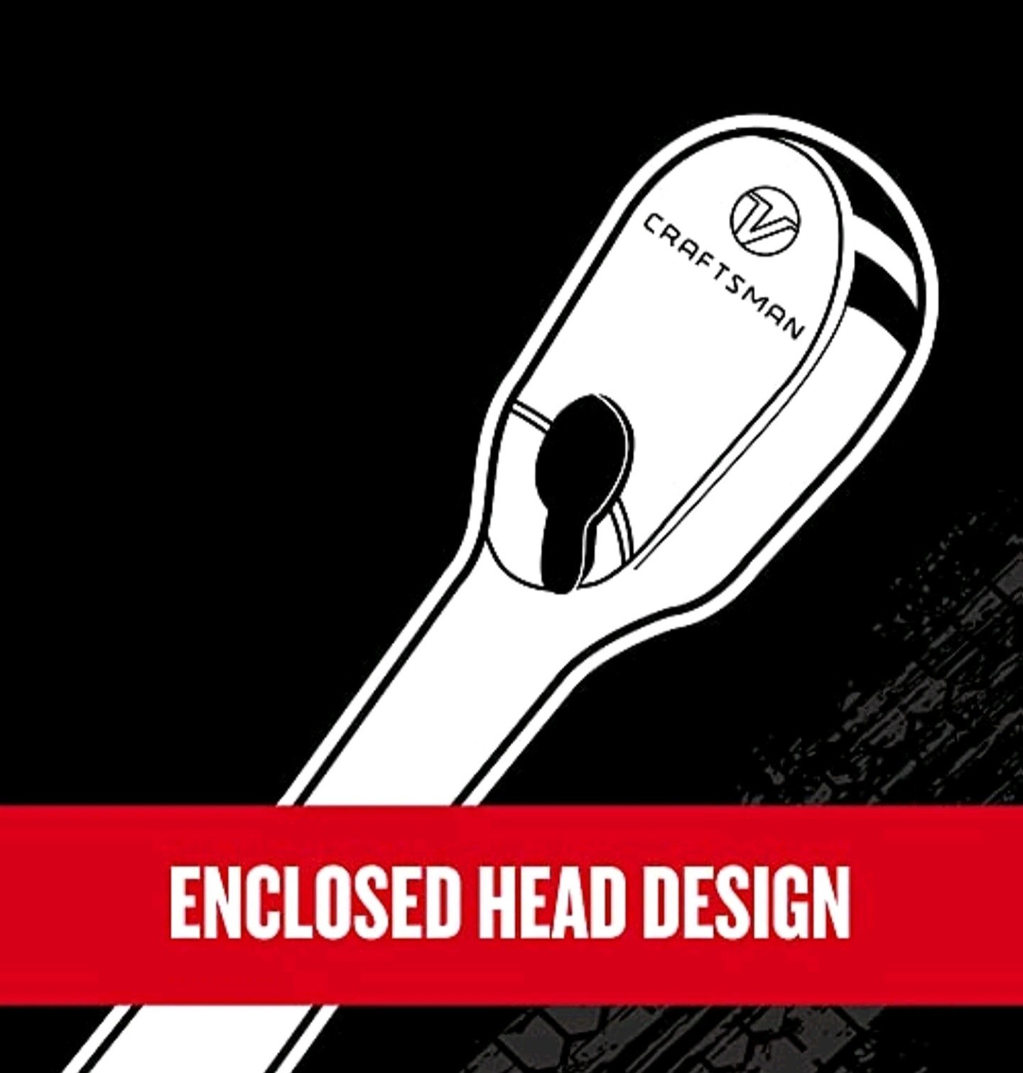 Craftsman V-SERIES Ratchet, 1/4 Inch Drive, 80-Tooth, Flexible Head Comfort Grip
