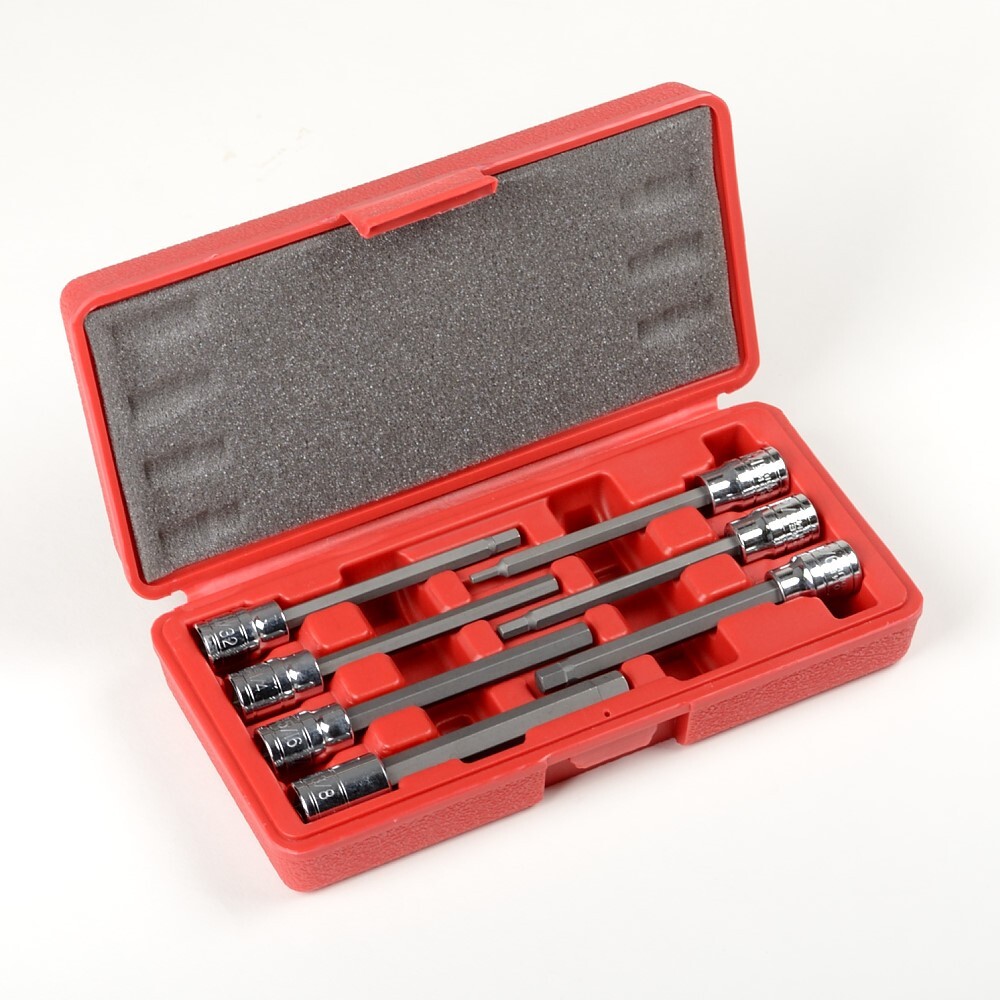 7 PC 3/8″ DR LONG REACH HEX BIT SOCKET SET SAE -CR V-