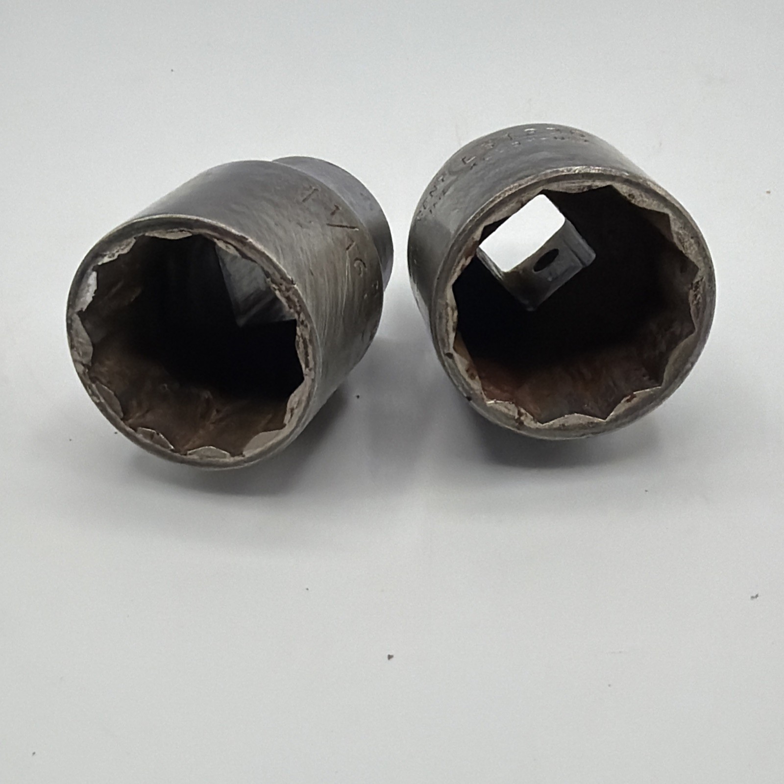 VTG Crescent Life-Time USA 1/2″ Drive Sockets 12 Point 1 1/16″ & 1 1/8″