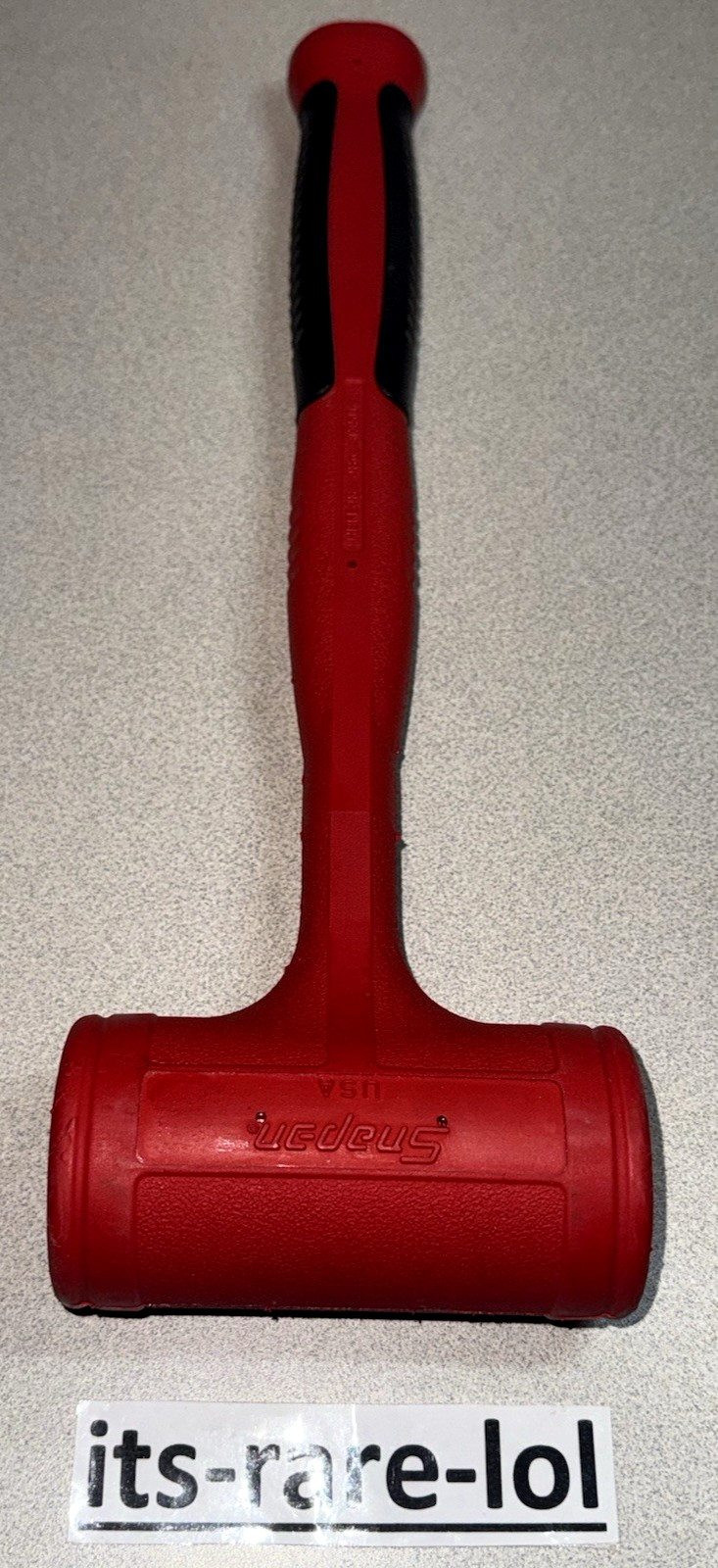 Snap-on HBFE103 3-Piece Red Soft Grip Dead Blow Hammer Set (24oz, 32oz, 48oz)