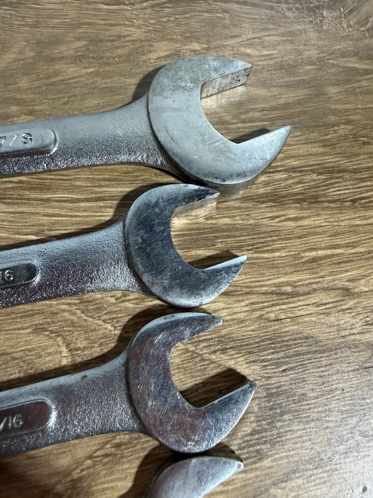 KMart Open End Dual Wrenches Set Of 6 Chrome Vanadium Collectible 1/4” – 7/8”