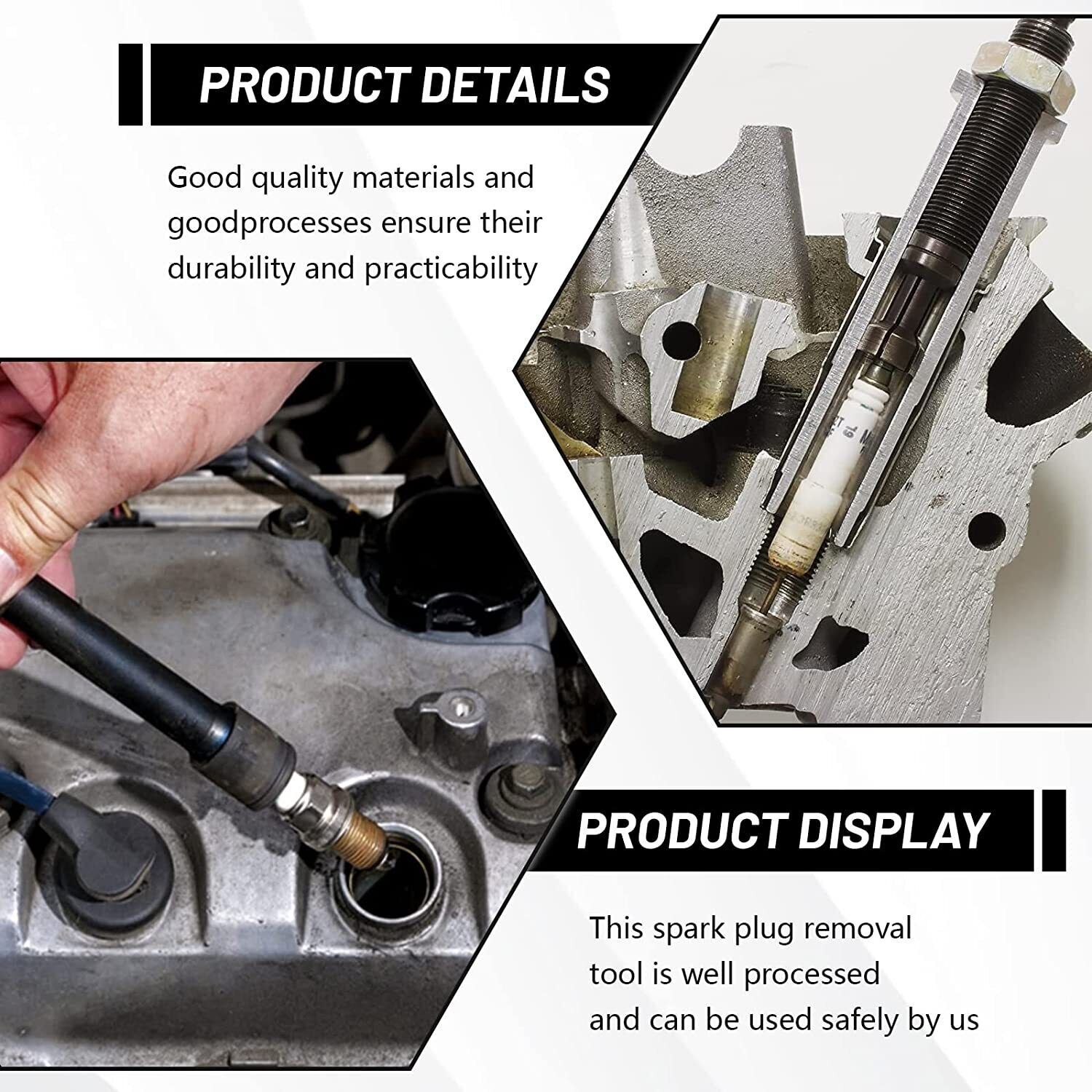 New 65600 Broken Spark Plug Remover Kits For Ford Triton 3 Valve 5.4L Engines